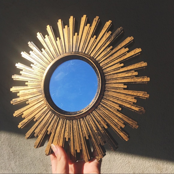 Urban Outfitters Other - SOLD❤️ Antique Style Faux Brass Mirror